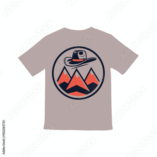 Creative graphic layout expressing style, identity, or brand on fabric.