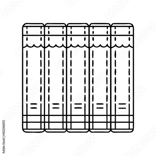 classics in leather binding icon, classics in leather binding line art - simple line art of classics in leather binding, perfect for classics in leather binding logos and icons