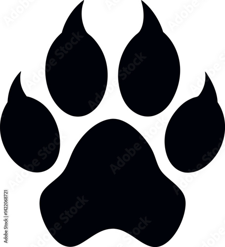 black silhouette of a cat