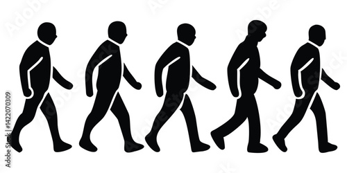 silhouettes of people