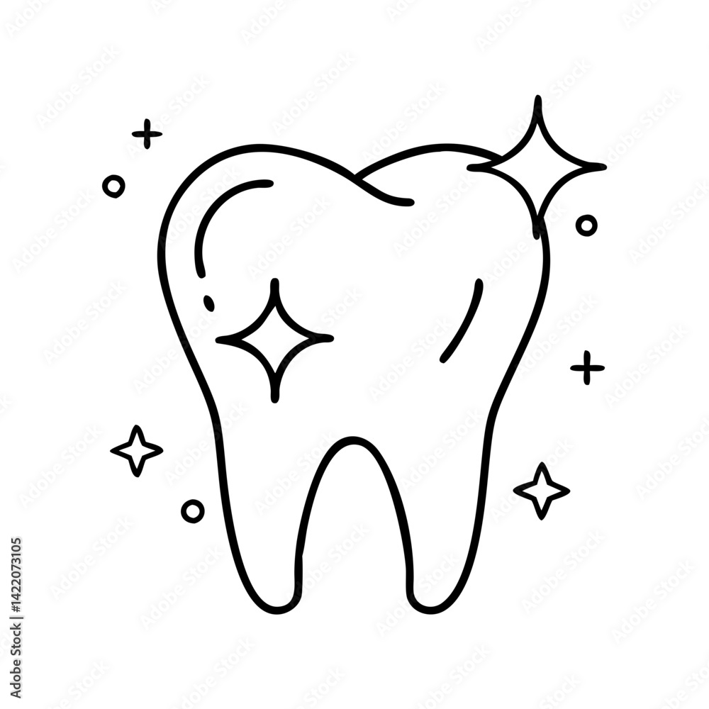 tooth with sparkle icon, tooth with sparkle line art - simple line art of tooth with sparkle, perfect for tooth with sparkle logos and icons tooth with sparkle icon, tooth with sparkle line art - simple line art of tooth with sparkle, perfect for tooth with sparkle logos and icons