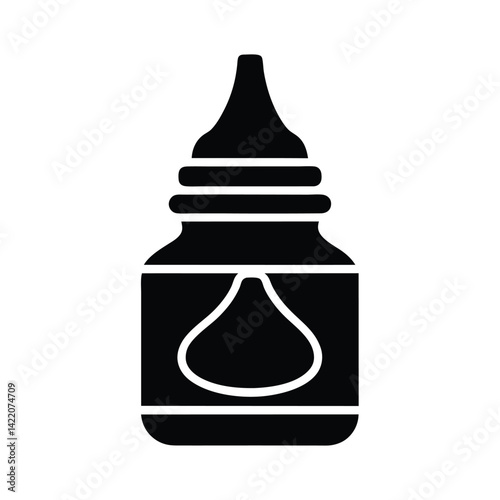 mayonnaise stencil icon silhouette vector illustration