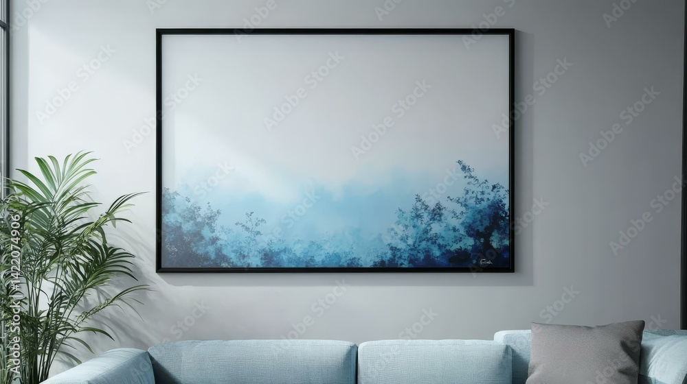 Fototapeta premium Misty Mountain Landscape Artwork
