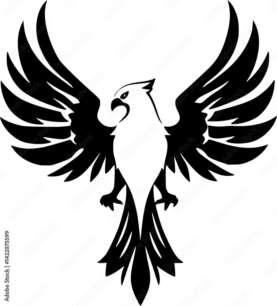 Obraz premium Eagle Wing Logo Design