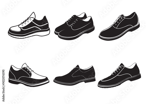 Shoes  silhouette vector