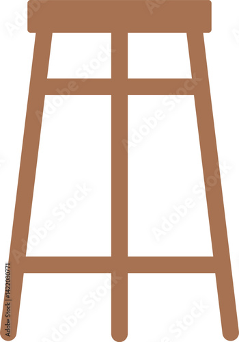 High bar stool wooden furniture