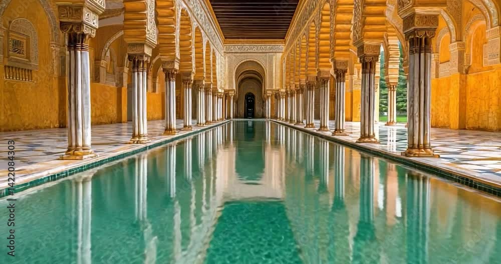 Grand hall reflecting pool
