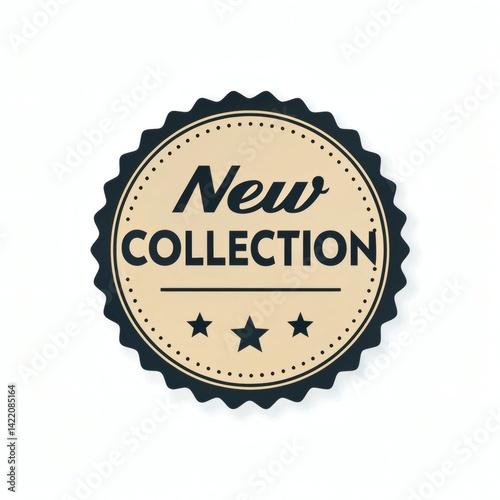 Announce your latest product line with this stylish "New Collection" badge. Perfect for marketing materials, websites, and social media.
