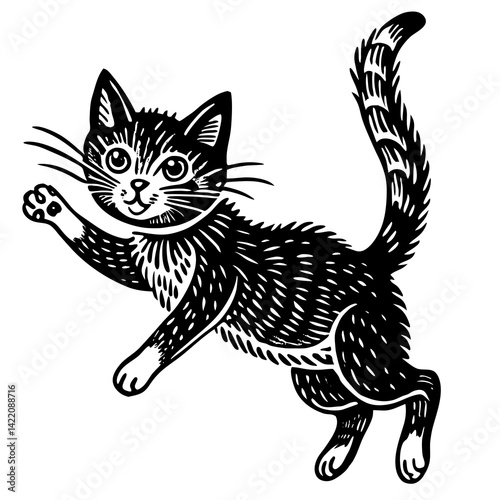 cute cat silhouette
