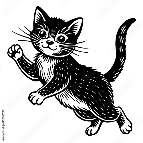 cute cat silhouette