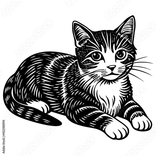 cute cat silhouette