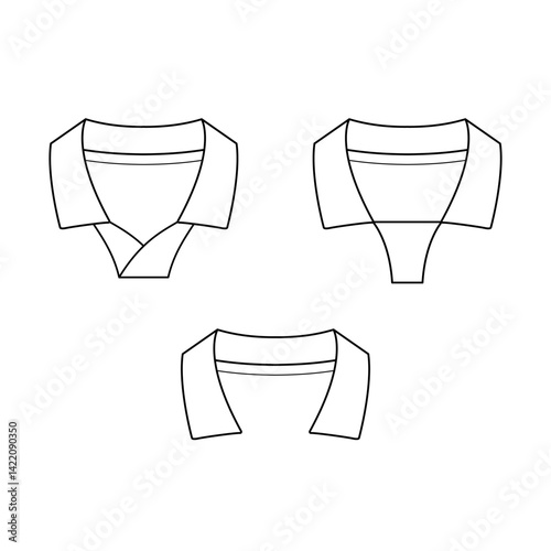 Retro Style Football Collar Pack – Editable Jersey Details