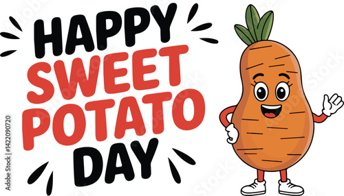 National Potato Day Celebration with Fries and Potatoes Illustration | vector graphic of national potato day | Holiday concept