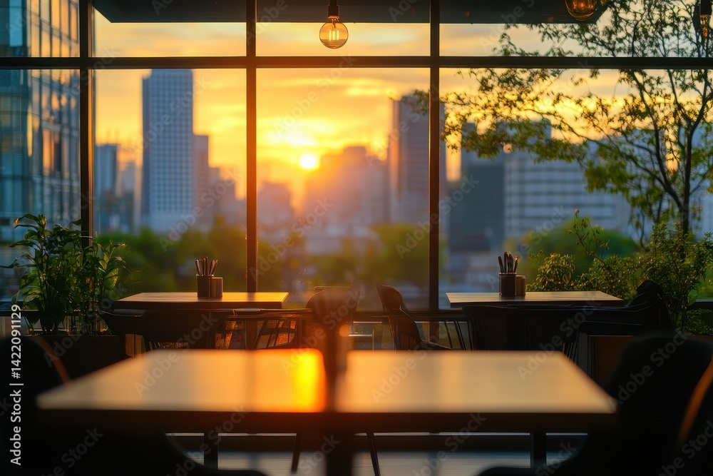 Sunset cafe view Sunset cafe view