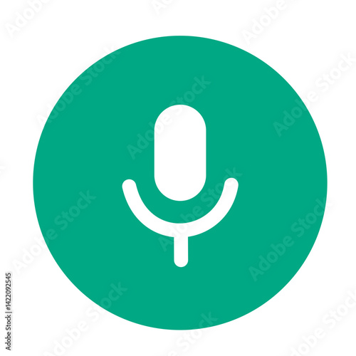 Record button.Voice record click button