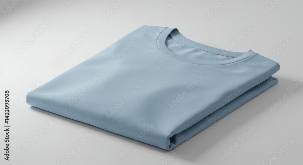 Folded T-shirt Light Blue Folded T-shirt Light Blue