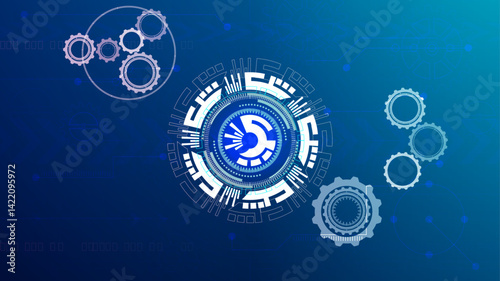 Scientific and technological background. Abstract image of DNA molecule. Vector illustration. Hand drawn