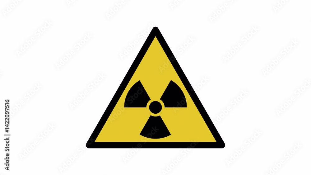 Radiation Hazard Symbol Pulsating Loop Animation. This video with alpha channel on transparent background features a pulsating animation of the radiation hazard symbol. Radiation Hazard Symbol Pulsating Loop Animation. This video with alpha channel on transparent background features a pulsating animation of the radiation hazard symbol.