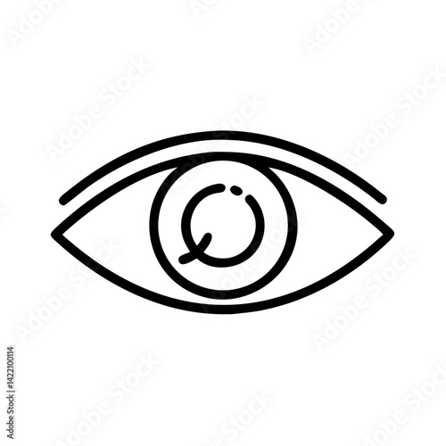 human eye vector illustration
