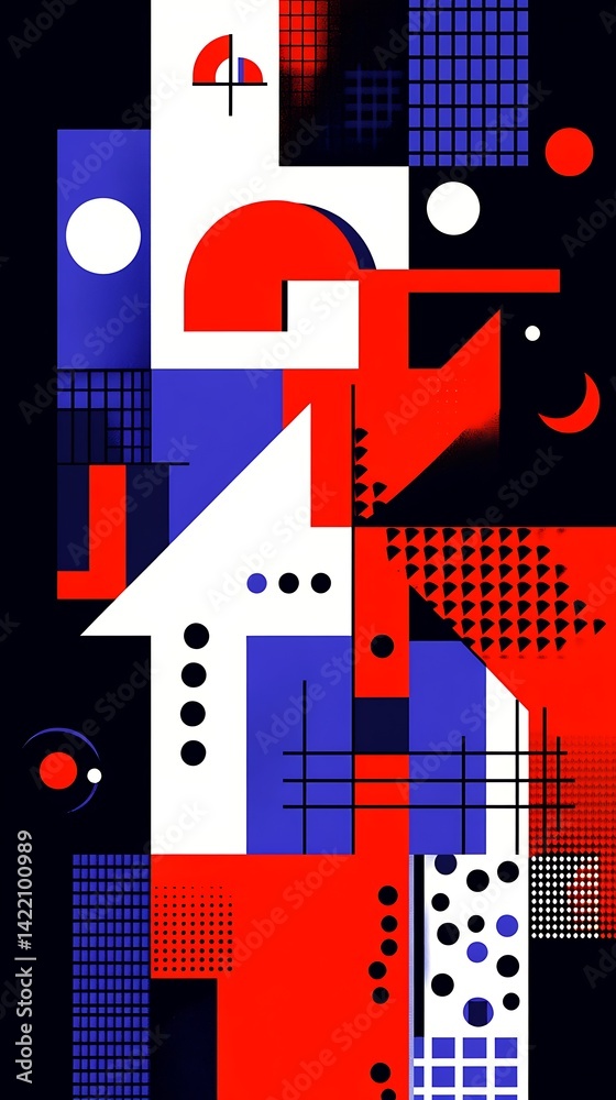 Fototapeta premium Abstract urban geometric art