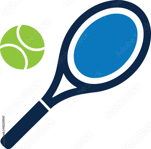 tennis racket with ball