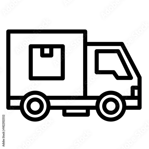 Delivery Truck  Icon Element For Design