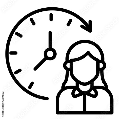Business Hours  Icon Element For Design