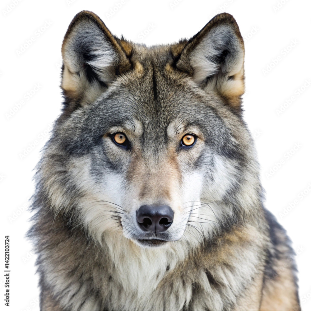 Fototapeta premium wolf isolated on white