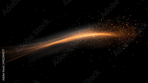 Obraz na płótnie Sharp streaking luminosity abstract motion aurora trail swift starlight misty streaks vortex glow. Starlight Fibers. Illustration w salonie