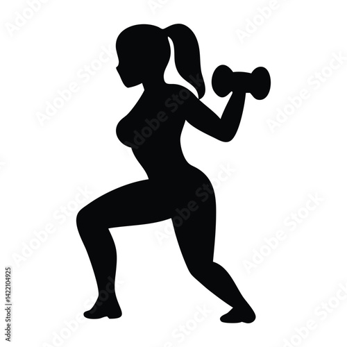 silhouette of a woman running