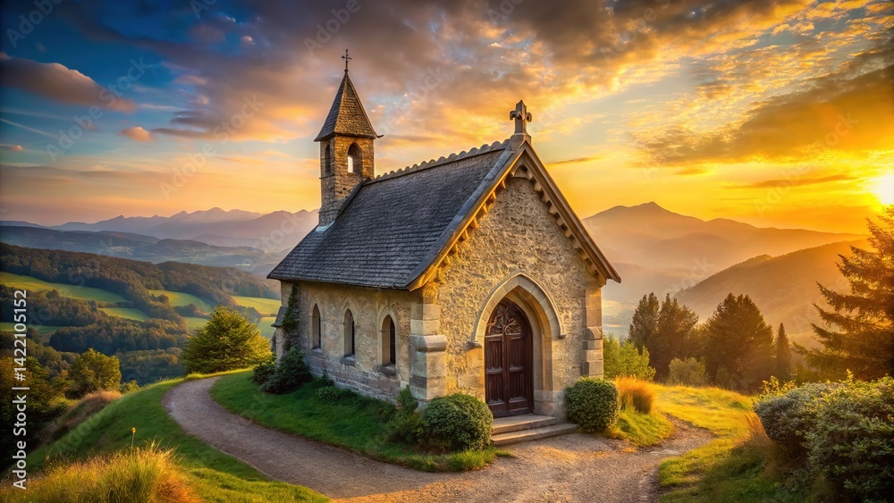 Fototapeta premium Savoy Chapel, France - Petite Chapel 3 - Architectural Photography