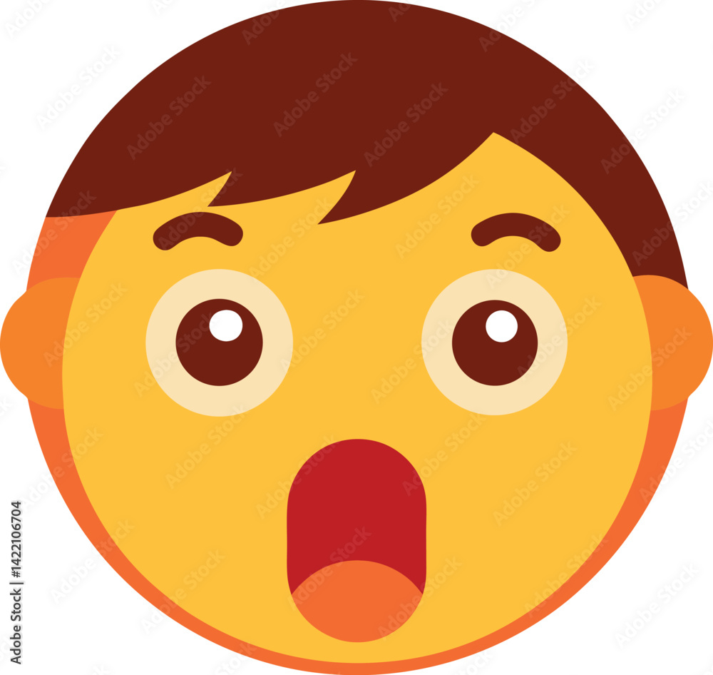 Fototapeta premium cartoon face of a boy