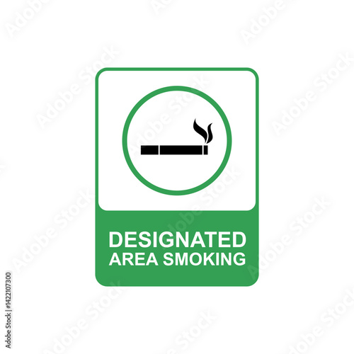 smoking room sign icon vector design
