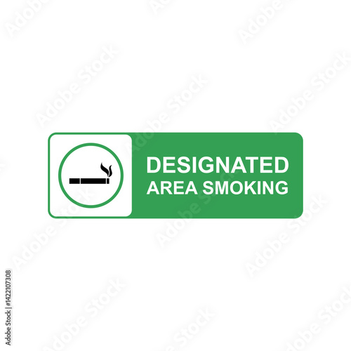 Zone smoking room sign icon vector design