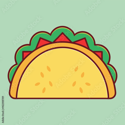 Mexican Thin Line Icon Set. A card featuring new icons like tacos, mariachi singers, tequila shots, and emojis in flat vector style
