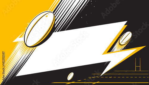 Abstract Rugby background design. The sport concepts
