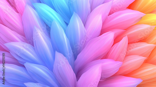 Abstract Pastel Leaves Colorful Background Texture
