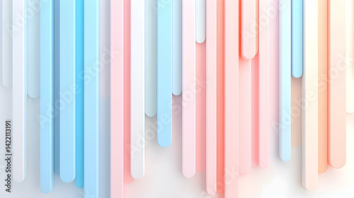Abstract Pastel Lines Background. Modern Minimalist Design with Vertical Stripes and Soft Colors