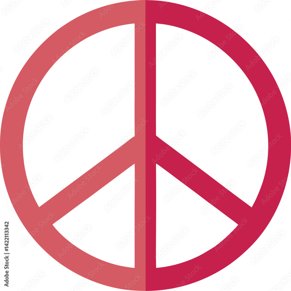 Fototapeta premium peace sign on a white background