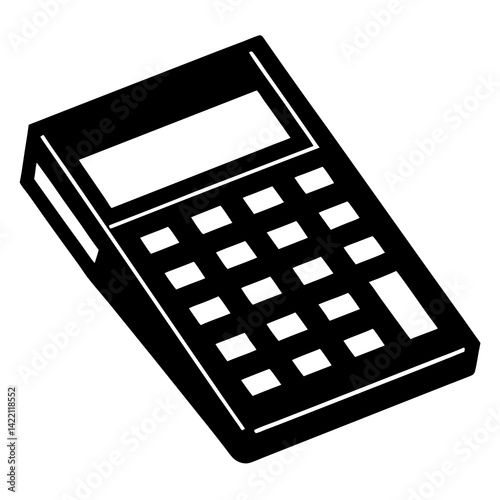 "AI Graphics Design File - Calculator with White Background for Digital Product Creation"