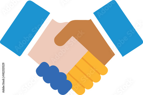 handshake icon vector illustration