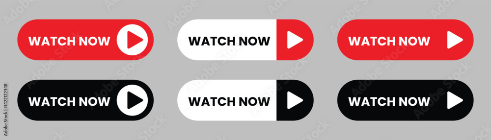 Play button vector illustration. watch now button vector illustration design element Play button vector illustration. watch now button vector illustration design element