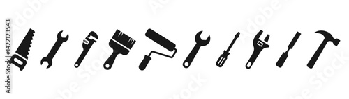 фотографія Tools icons set