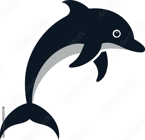 dolphin isolated on white background
