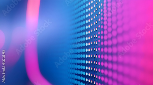 Abstract Pink And Blue LED Light Display