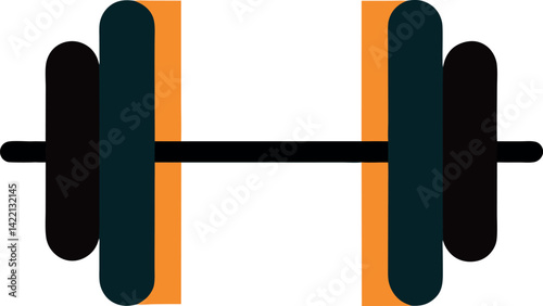 dumbbell isolated on white