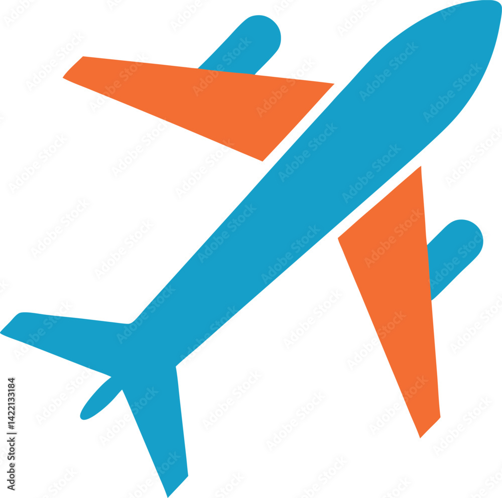 vector illustration of an airplane vector illustration of an airplane