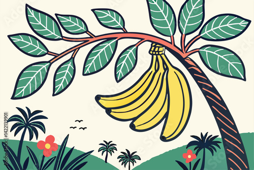 Fresh Banana Elements – Vector Bundle