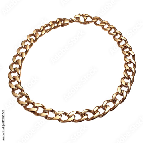 Gold curb chain bracelet luxury jewelry accessory fashion design