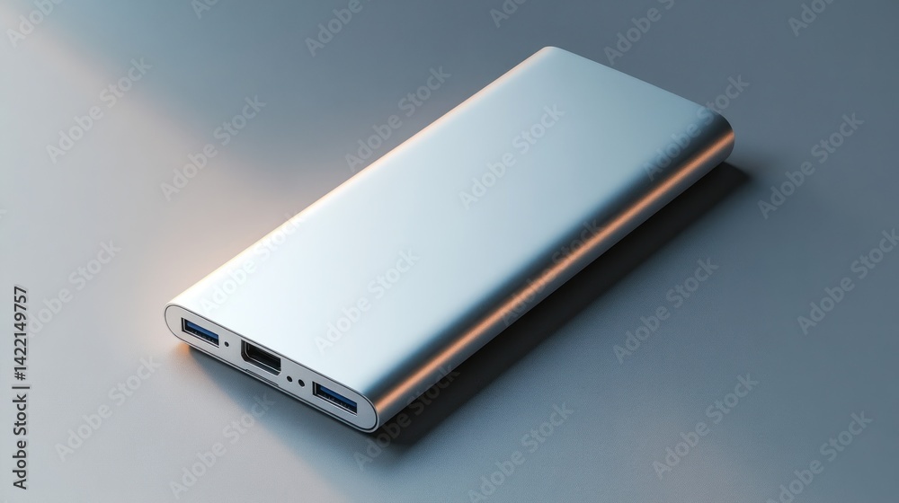 Silver power bank Silver power bank